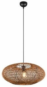 Φωτιστικό Οροφής Hedda 312300136 1xE27 40W Φ52cm 150cm Natural-Black Trio Lighting