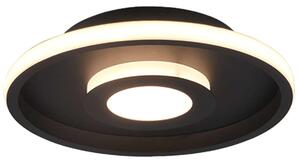 Φωτιστικό Οροφής - Πλαφονιέρα Ascari 680810332 28W Led Φ30cm 6,8cm Black Mat Trio Lighting