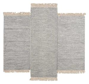 Χαλιά Κρεβατοκάμαρας (Σετ 3τμχ) Polcarpet Wool Kilim 738 Grey