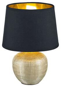 Φωτιστικό Επιτραπέζιο Luxor R50621079 1xE14 40W Φ18cm 26cm Gold-Black RL Lighting