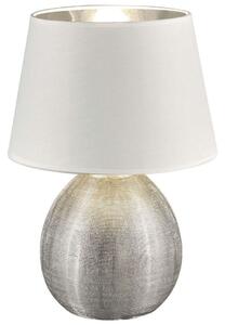 Φωτιστικό Επιτραπέζιο Luxor R50631089 1xE27 60W Φ24cm 35cm Silver-White RL Lighting