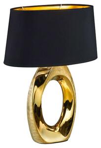 Φωτιστικό Επιτραπέζιο Taba R50521079 1xE27 60W 24x38x52cm Gold-Black RL Lighting