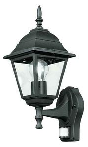 Φωτιστικό Τοίχου - Απλίκα Up Roma LANT-ROMA/AP1A-S 8031435921235 Black 1xE27 60W Με Αισθητήρα 19,5x3