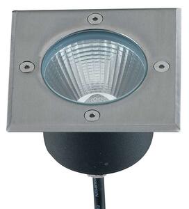 Φωτιστικό Δαπέδου Walk LED-WALK-Q11 8W Led 11x11x10,1cm Inox Intec