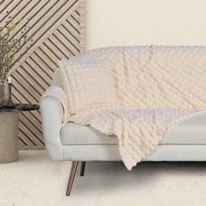 Κουβέρτα Καναπέ Fleece (130x170) Das Home 1356 Ivory