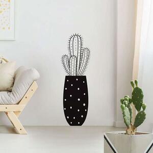 Αυτοκόλλητα Τοίχου Βινυλίου Cactus 58114 100x45cm Black Ango