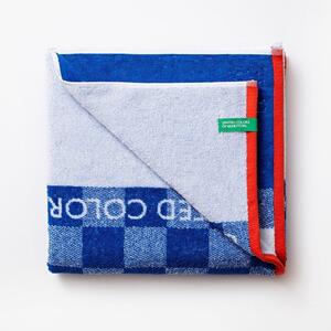 Πετσέτα Θαλάσσης Παιδική Kids Squares Blue Benetton