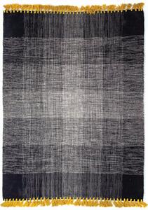 Χαλί Urban Cotton Kilim Tessa Black-Gold Royal Carpet