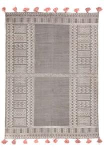 Χαλί Lotus Cotton Kilim 141 Grey-Rose Royal Carpet