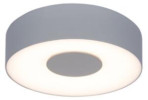 Φωτιστικό Τοίχου - Οροφής Ublo Round Small 6348102112 IP54 Led 3000K 45x19,3x19,3cm Matt Silver Lutec