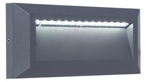 Φωτιστικό Τοίχου Helena 5191602118 IP54 Led 4000K 10,1x3,2x23cm Dark Grey Lutec