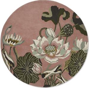 Χαλί Waterlily Dusty 038602 Round Dusty Rose Wedgwood