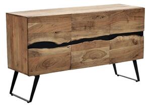 Μπουφές Imena 113-000021 148x43,5x86cm Walnut-Black