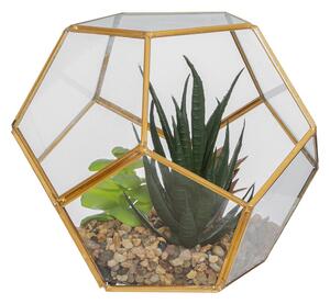 Τεχνητό Φυτό Σε Γυάλα (16x16x14) A-S Terrarium Glass 173033