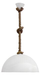 Φωτιστικό Οροφής Μονόφωτο Heronia Sfera/36 31-0942 Rope/White