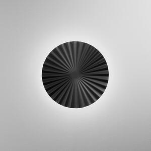 Luce Ambiente Design Επιτοίχια λάμπα LED Anadara, μαύρη, Ø 50 cm, μέταλλο, CCT, Μαύρο, Σαλόνι / τραπεζαρία, Αλουμίνιο