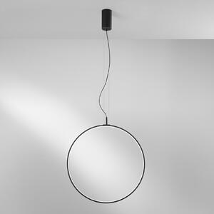 Luce Ambiente Design Κρεμαστό φωτιστικό LED Toorx, μαύρο, Ø 60 cm, μέταλλο, CCT, Μαύρο, Σαλόνι / τραπεζαρία, Μέταλλο, σύγχρονο