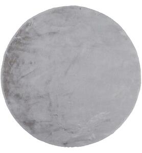 Χαλί Super Fluffy Light Grey Round