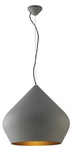 Luce Ambiente Design Κρεμαστό φωτιστικό Tholos, γκρι/χρυσό, Ø 52 cm, μέταλλο, ρυθμιζόμενος, Γκρι, Σαλόνι / τραπεζαρία, Μέταλλο, σύγχρονο