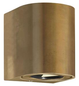 Φωτιστικό Τοίχου Canto 2 49701035 10x8,7x10,4cm Led 500Lm 2x6W 2700K IP44 Brass Nordlux