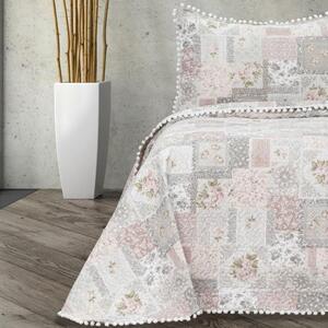 Σετ Κουβερλί Μονό 160x220 Microsilk Πολύχρωμο Σχ.Shabby