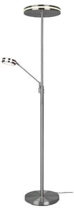 Φωτιστικό Δαπέδου Franklin 426510207 35x181cm Dim Led 4100Lm 35W/650Lm 6,5W Nickel Trio Lighting