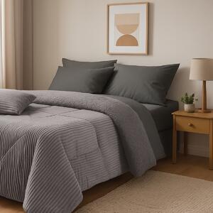 Κουβερτοπάπλωμα Υπέρδιπλο (220x240) Das Home 1365 Grey