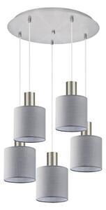 Φωτιστικό Οροφής Adept Tube 77-8426 40x40x300cm 5xE27 60W Nickel-Grey Homelighting