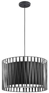 Φωτιστικό Οροφής Harmony Black 1655 3xΕ27 15W Φ50cm 175cm Black TK Lighting