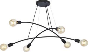 Φωτιστικό Οροφής Helix 2726 6xΕ27 15W 90x140cm Black TK Lighting