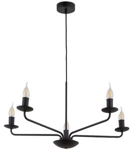 Φωτιστικό Οροφής Limal 10253 72x86cm 5xΕ14 10W Black TK Lighting