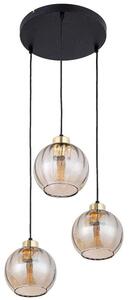 Φωτιστικό Οροφής Devi 4637 3xΕ27 15W 37x95cm Amber TK Lighting