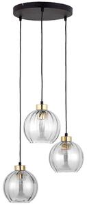 Φωτιστικό Οροφής Devi 4579 3xΕ27 15W 37x95cm Clear TK Lighting