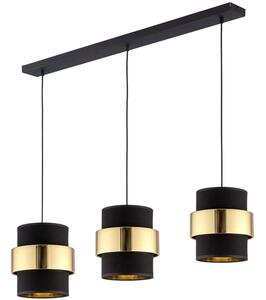 Φωτιστικό Οροφής Calisto New 4378 3xΕ27 15W 117x110cm Gold-Black TK Lighting