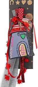 Γούρι Κρεμαστό Σπίτι Funky Live Love LU22003C 33cm Multi