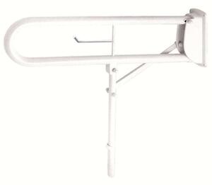 Λαβή Μπάνιου ΑΜΕΑ Με Χαρτοθήκη Grab Bar 13-5555 76x25cm White Gloria