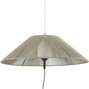 Φωτιστικό Οροφής Φορητό Saigon Φ105x30cm 1xE27 15W Beige-Dark Grey Faro Barcelona