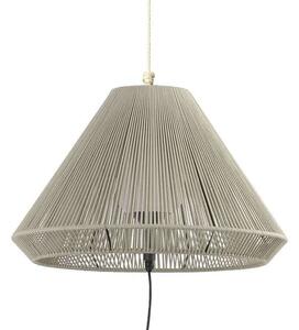 Φωτιστικό Οροφής Φορητό Saigon Φ66,5x38cm 1xE27 15W Beige-Dark Grey Faro Barcelona