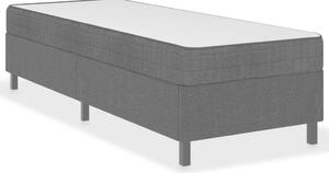 VidaXL Πλαίσιο Κρεβατιού Boxspring Γκρι 90 x 200 εκ. Υφασμάτινο