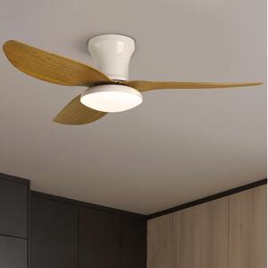 Brilagi-Ανεμιστήρας οροφής LED Dimmable LED/30W/230V 3000-6500K λευκό/καφέ+RC