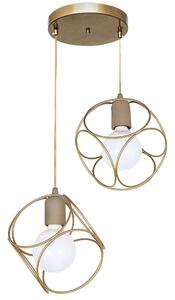 Φωτιστικό Οροφής Lusita 0124524 35x35x70cm 2xE27 60W Gold Megapap