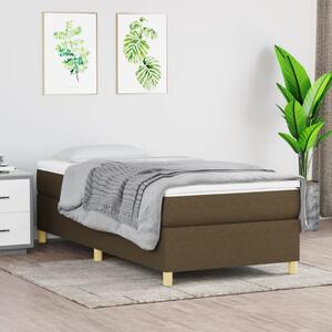 VidaXL Πλαίσιο Κρεβατιού Boxspring Σκούρο Καφέ 80x200 εκ. Υφασμάτινο