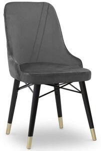 Καρέκλα Τραπεζαρίας Floria 0222818 54x48x91cm Grey-Black