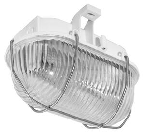 Φως τοίχου εξωτερικού χώρου OVAL 1xE27/60W/230V λευκό IP44