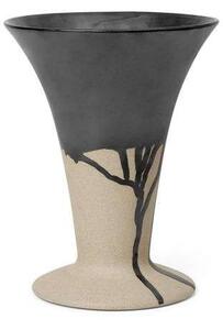 Ferm LIVING - Flores Vase Sand/Black ferm LIVING