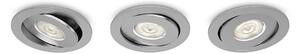 Philips 59183/48/16 - ΣΕΤ 3x Χωνευτά φωτιστικά οροφής LED ASTEROPE LED/4,5W/230V