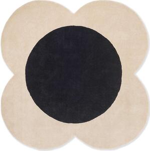 Χαλί Flower Spot 158409 Ecru-Black Round Orla Kiely