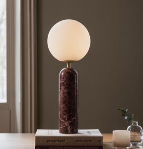 Globen Lighting Επιτραπέζιο φωτιστικό Torrano, κόκκινο, ύψος 53 εκ., μάρμαρο, Κόκκινο, Σαλόνι / τραπεζαρία, Μάρμαρο, Σκανδιναβικό