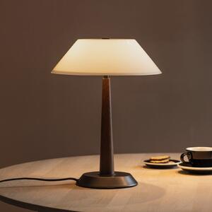 Globen Lighting Επιτραπέζιο φωτιστικό Ligna, ύψος 39 εκ., λευκό/μπρούντζο/δρυς, Ξύλου, Σαλόνι / τραπεζαρία, Μέταλλο, σχεδιασμός