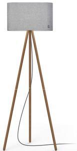 Φωτιστικό Δαπέδου Belmont 10695/10697 64,6x17x158,8cm 2xE26 30W Grey-Walnut Pablo Designs